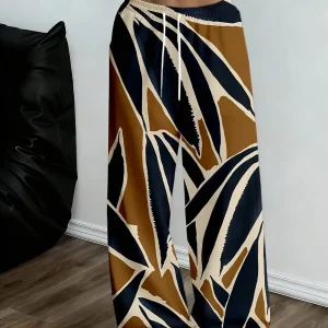 Trendy Wide Leg Jogger Pants