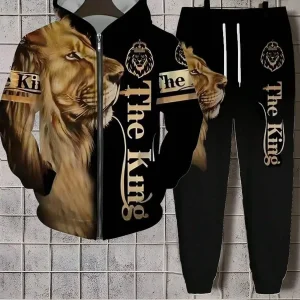 Bold Lion Graphic Hoodie Outfit