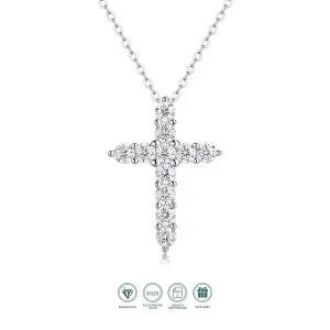 Premium Moissanite Cross Pendant Jewelry